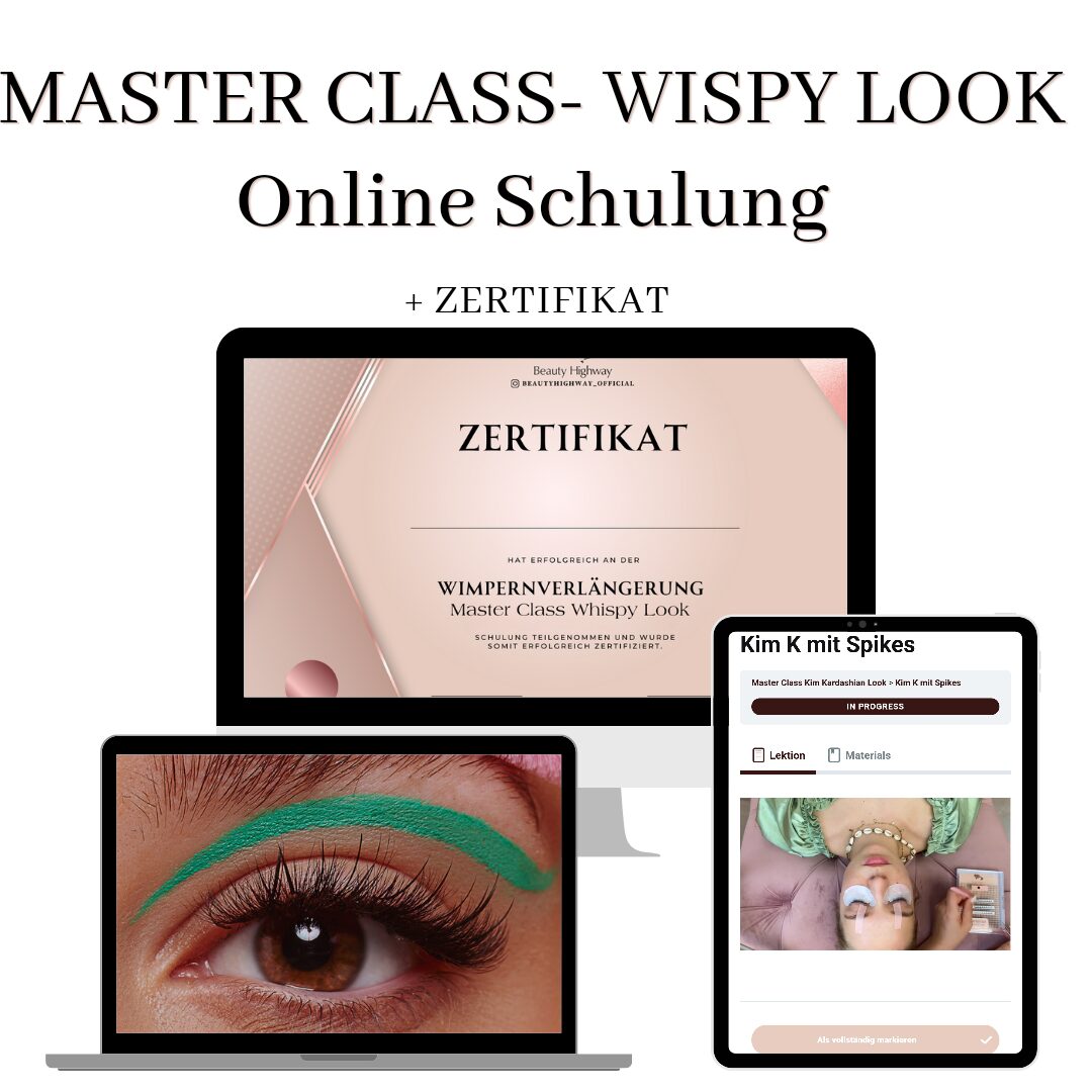 Master Class online Wet Look Wispy ink Certificato